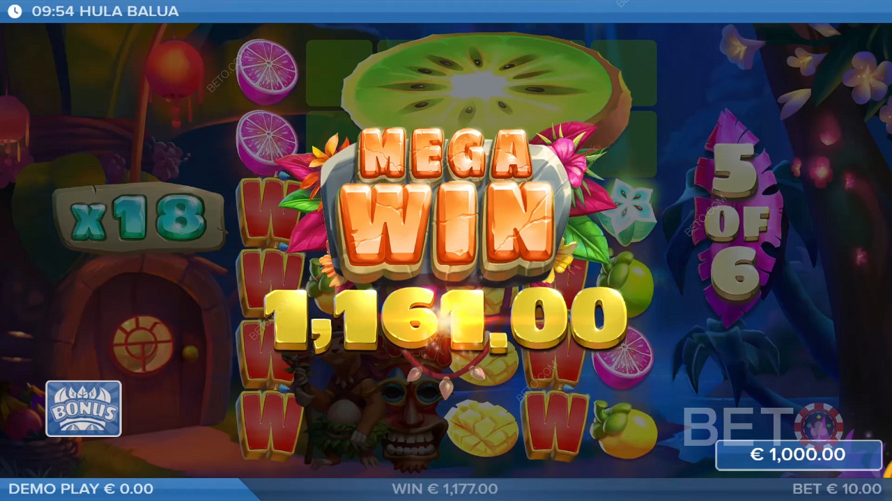 ¡Gana 25.000 veces tu apuesta en la tragaperras online Hula Balua!