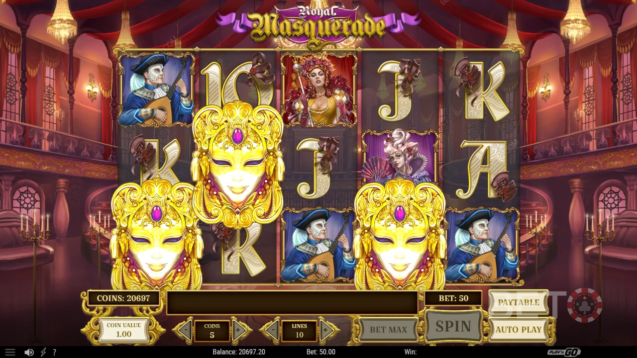 Reseña de «Royal Masquerade» por BETO Slots
