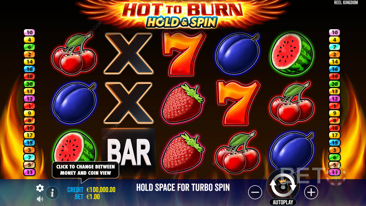 Hot To Burn Hold And Spin Juego Gratis