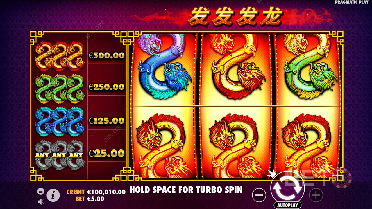 ¡Gana 100 veces tu apuesta en la tragaperras Dragons de 888!