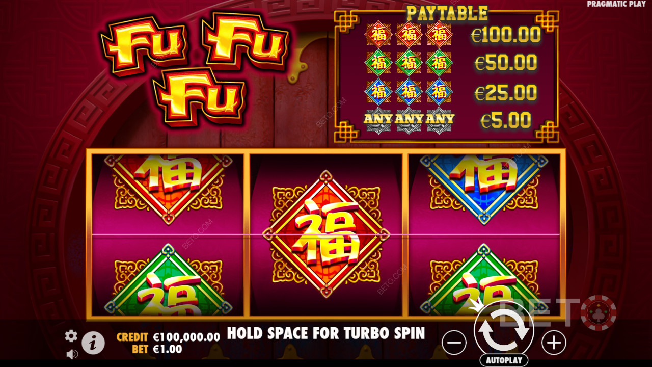 Explicación de las funciones adicionales en Fu Fu Fu por Pragmatic Play