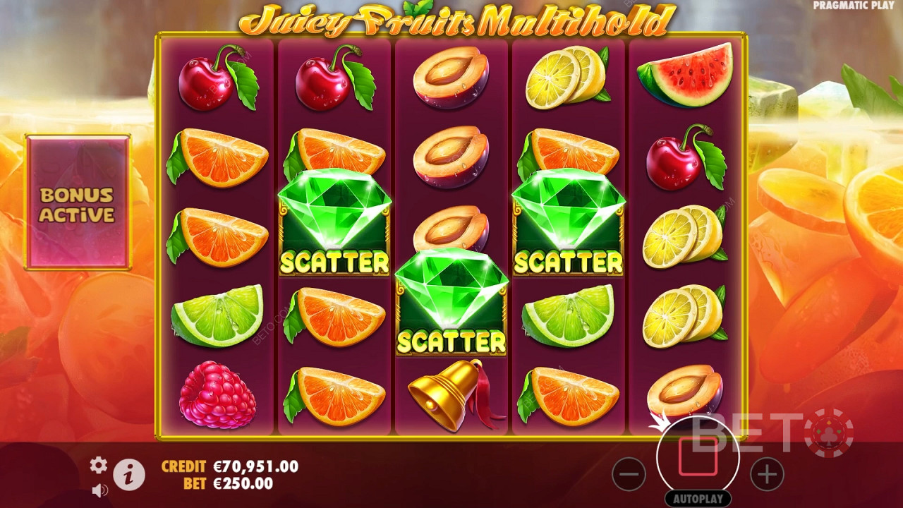 Juicy Fruits Multihold Reseña de BETO Slots