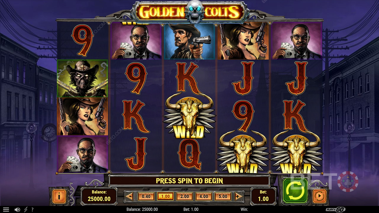 Reseña de Golden Colts de BETO Slots