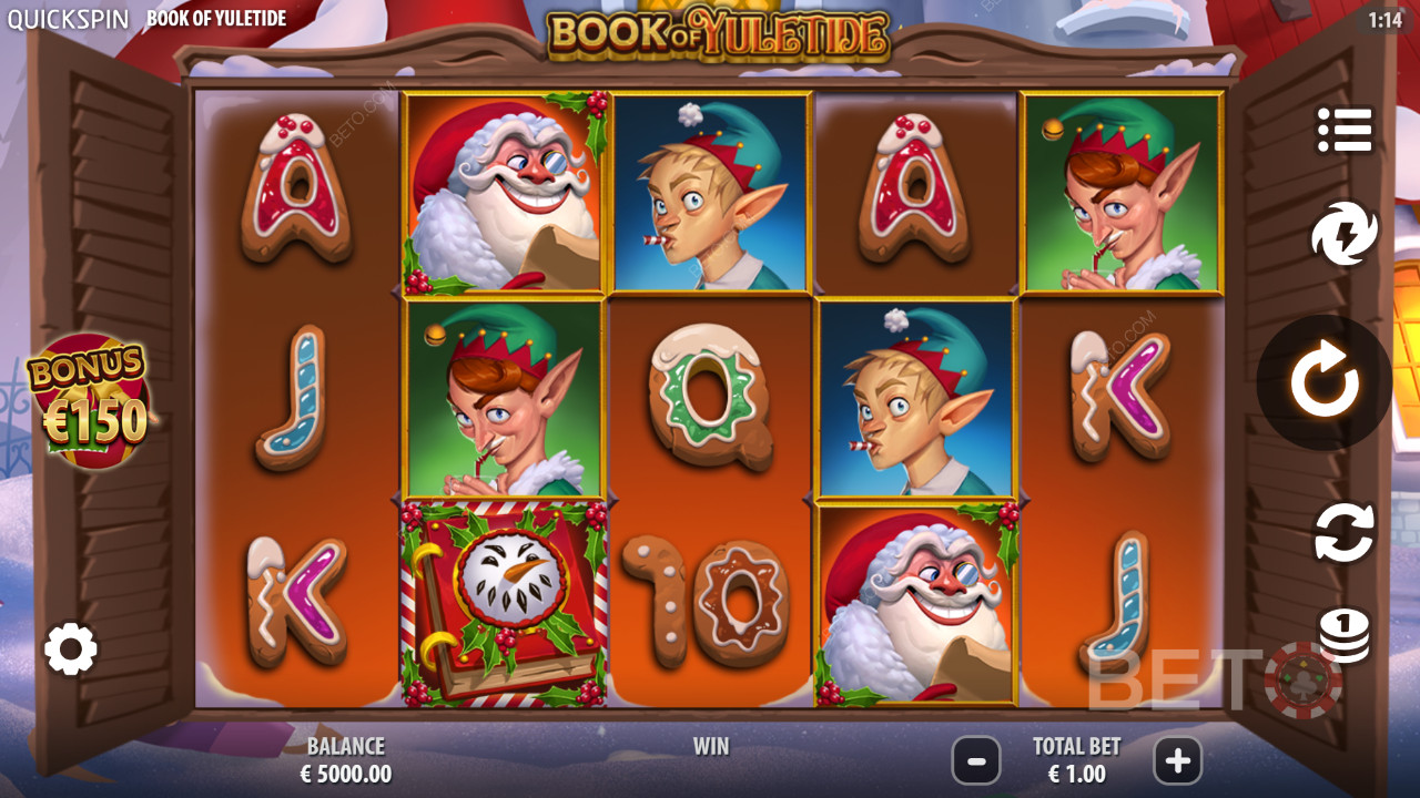 Reseña de Book of Yuletide de BETO Slots
