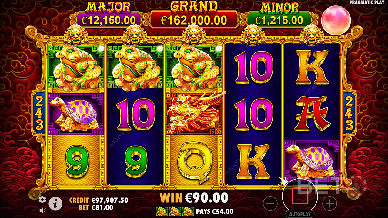 ¡Gana 7.342 veces tu apuesta en la tragaperras 5 Lions Gold!