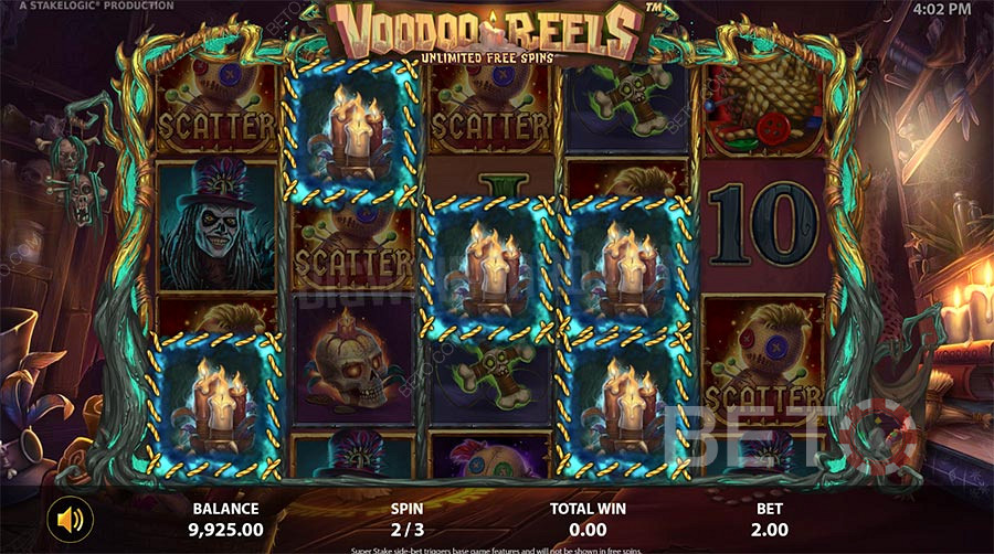 Voodoo Reels de Stakelogic le ofrece un tema divertido y muchas características de juego