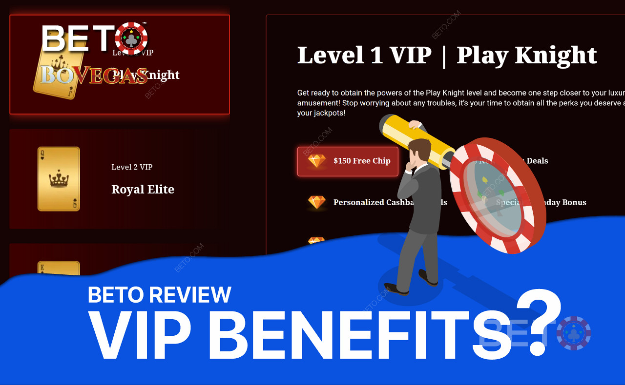Únase al Club VIP para obtener recompensas exclusivas, como una ficha gratis y dinero extra.