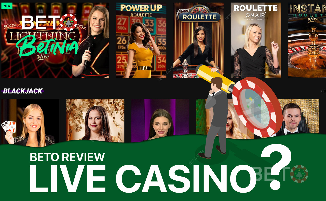 Disfruta de una increíble colección de juegos de casino en vivo