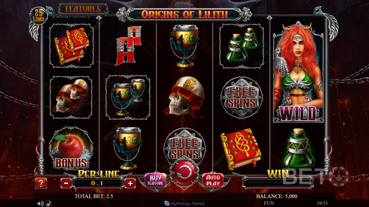 Reseña de Origins Of Lilith de BETO Slots