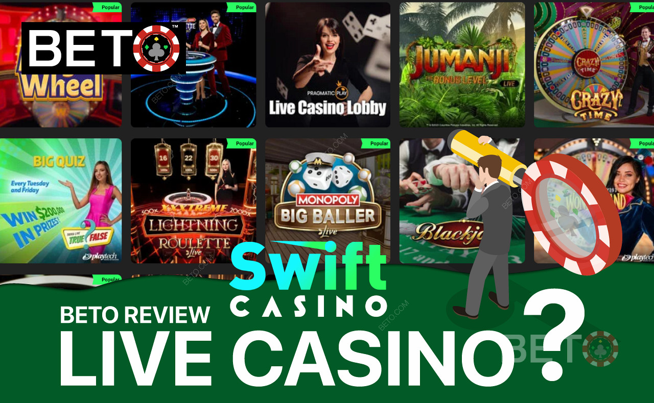Swift Casino le ofrece la oportunidad de disfrutar de juegos de casino en vivo