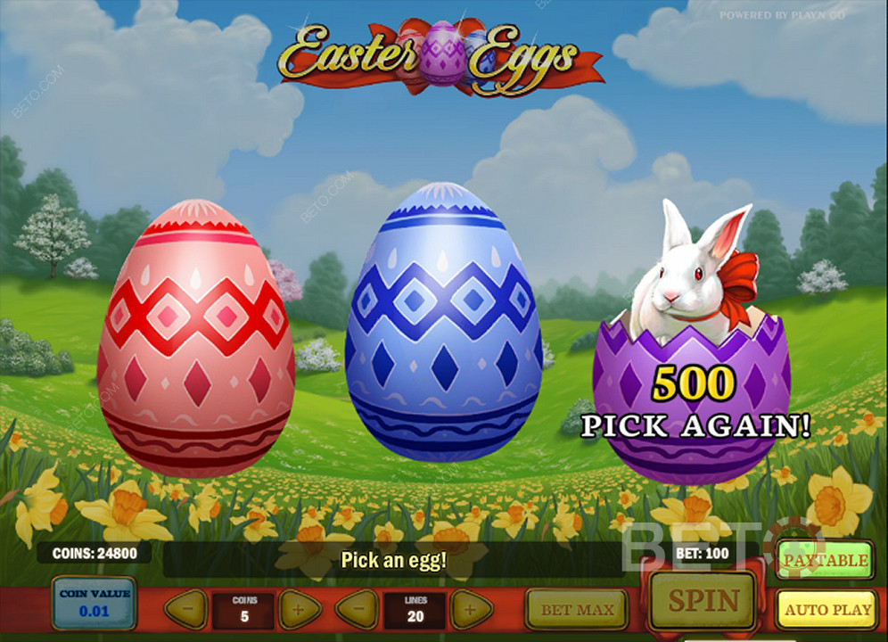 Los huevos de Pascua aportan bonificaciones hipnóticas al juego