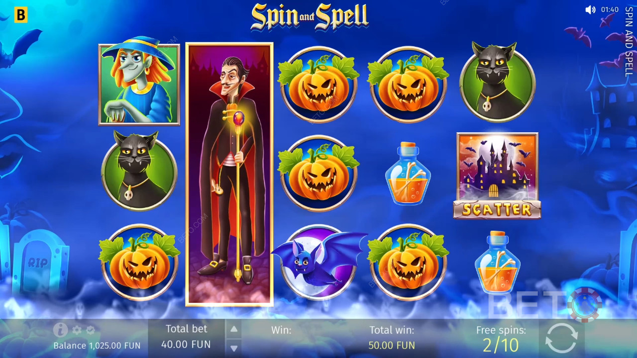 Revisión de Spin and Spell de BETO Slots
