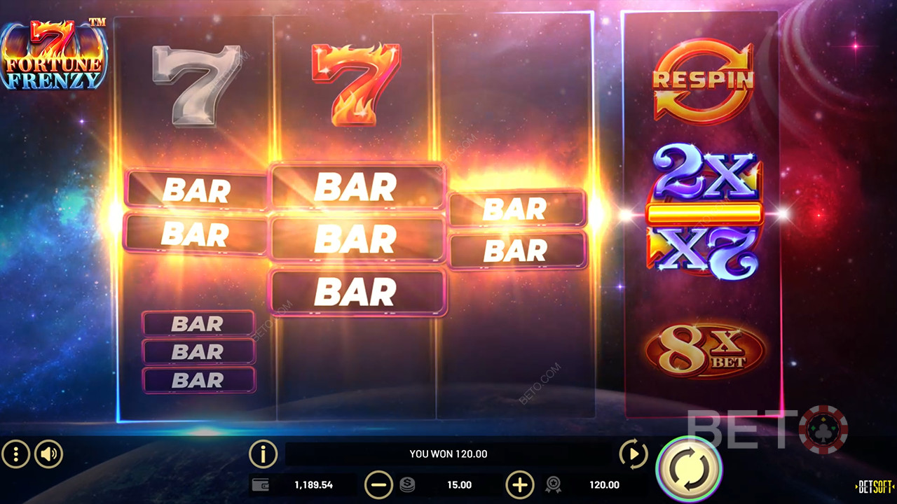 7 Fortune Frenzy Reseña de BETO Slots