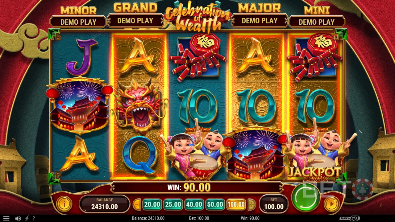 Reseña de Celebration of Wealth de BETO Slots