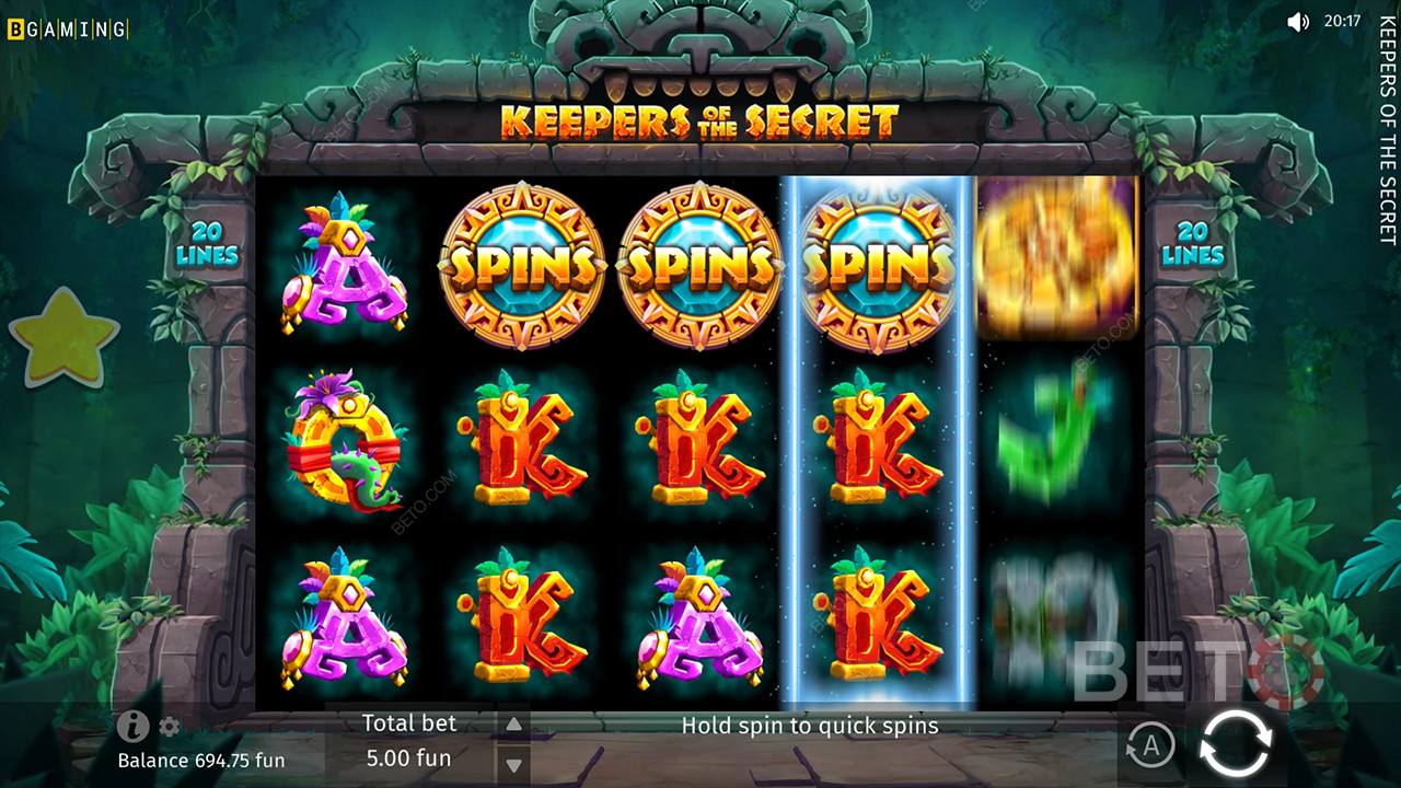 Revisión de Keepers of the Secret por BETO Slots