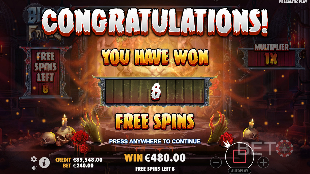 ¡Gana 5.000 veces tu apuesta en la tragaperras Blade & Fangs!
