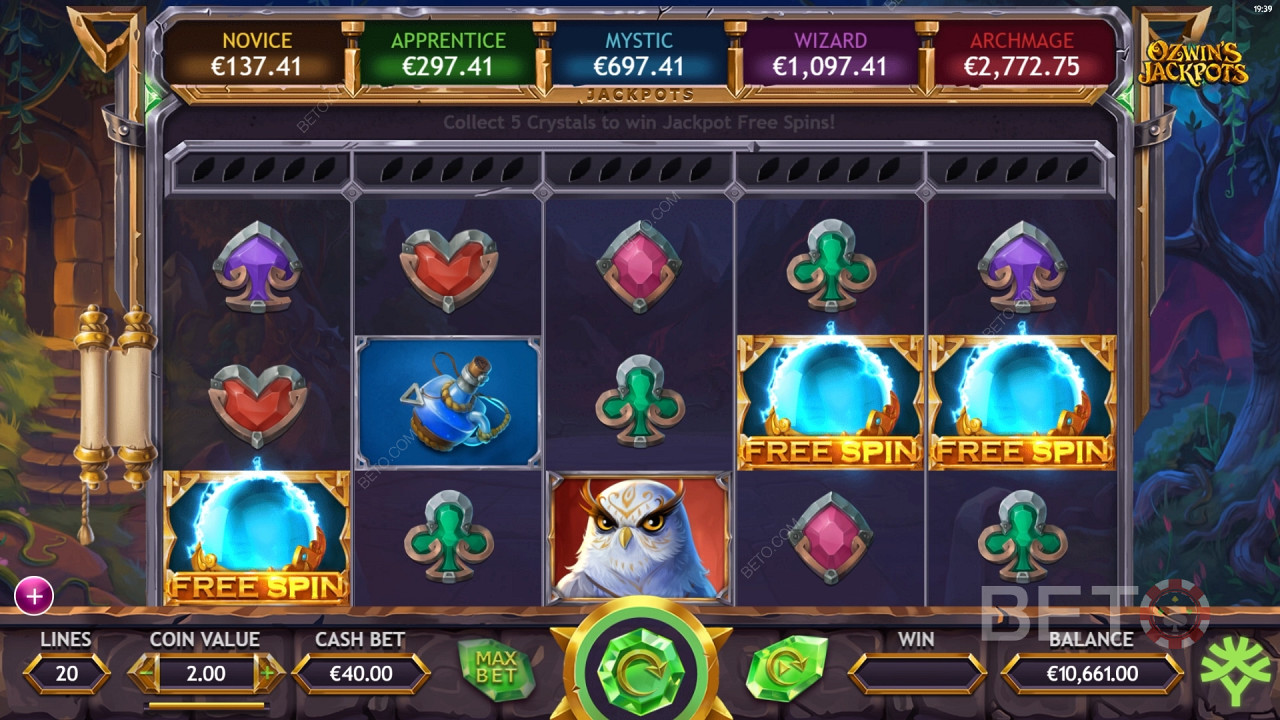 Ozwin's Jackpots Juego Gratis