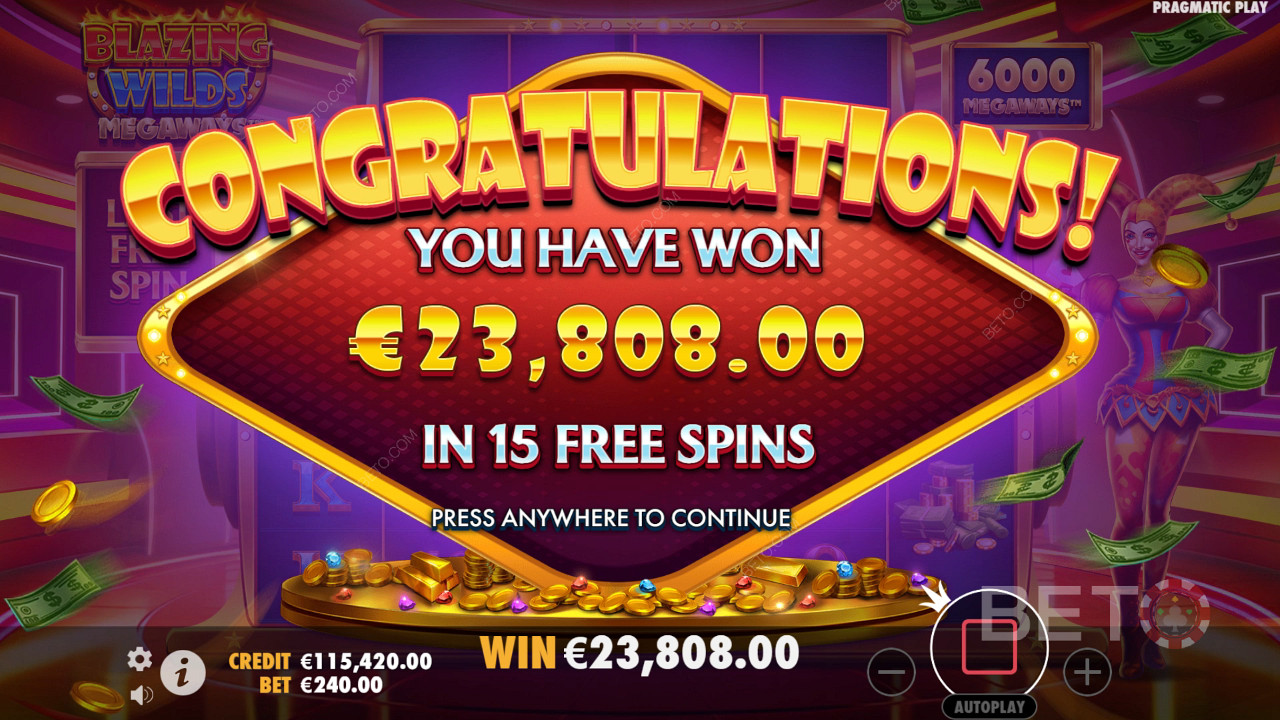 ¡Gana 10.000 veces tu apuesta en la Video Tragaperras Blazing Wilds Megaways!