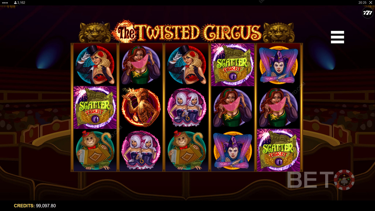 Crítica de The Twisted Circus de BETO Slots