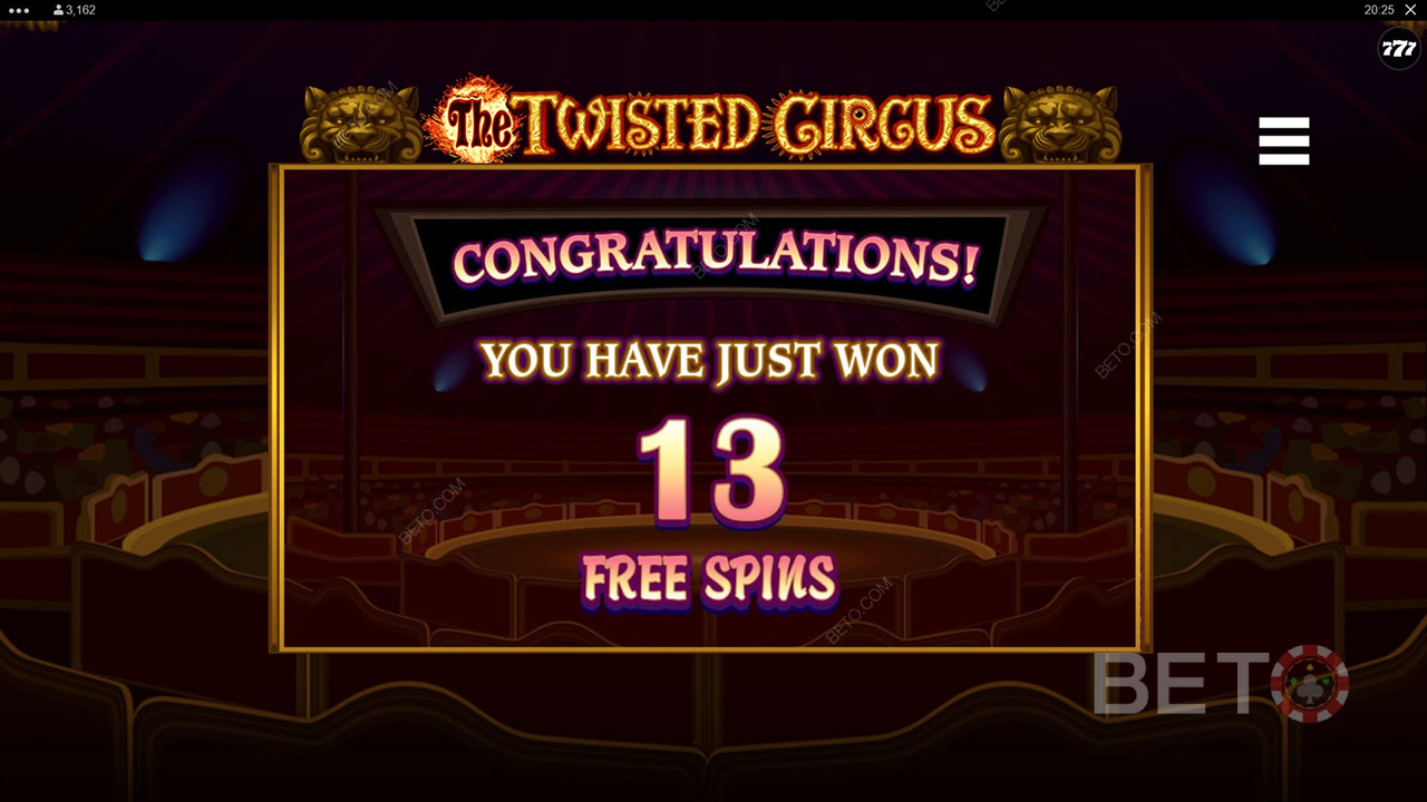 Explicación de las funciones adicionales en The Twisted Circus por Microgaming