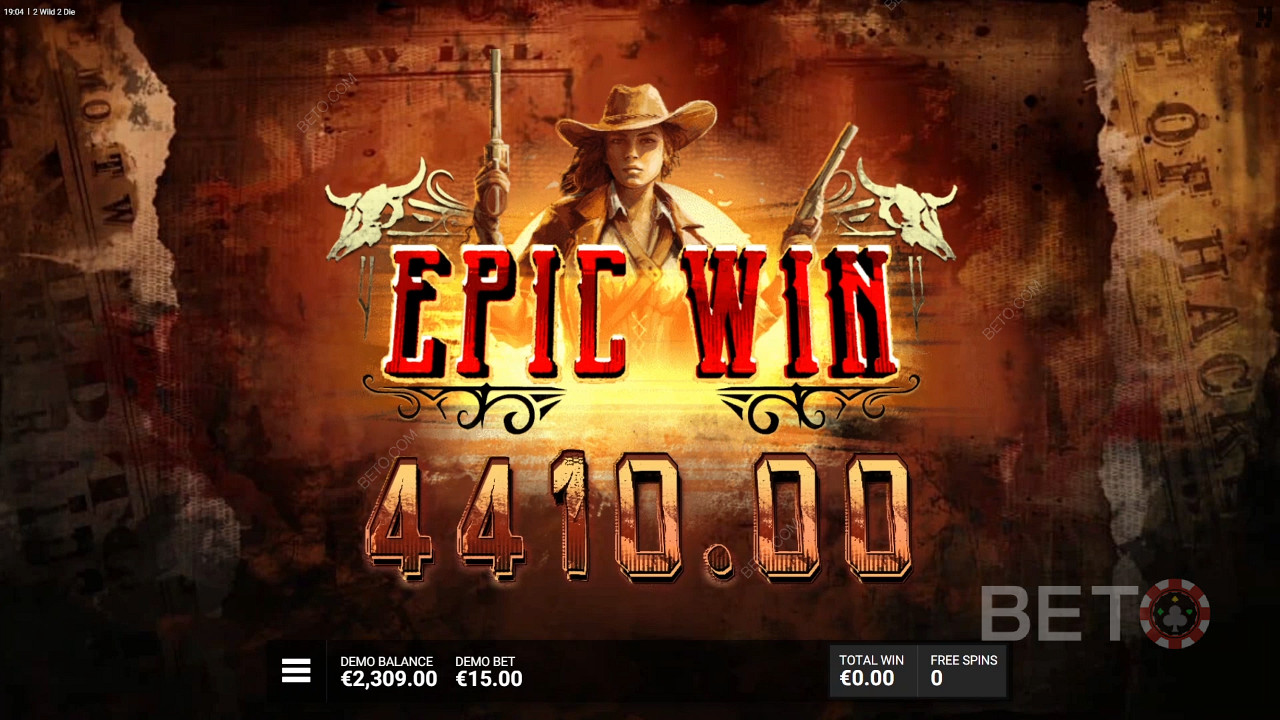 ¡Gana 15.000 veces tu apuesta en la tragaperras 2 Wild 2 Die!