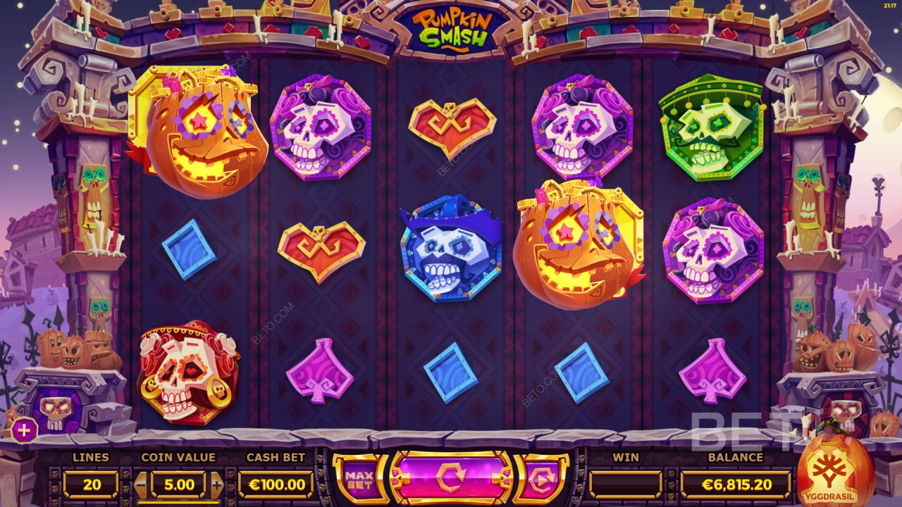Pumpkin Smash Reseña de BETO Slots
