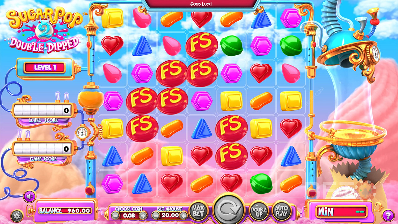 SugarPop 2: Double Dipped Reseña de BETO Slots