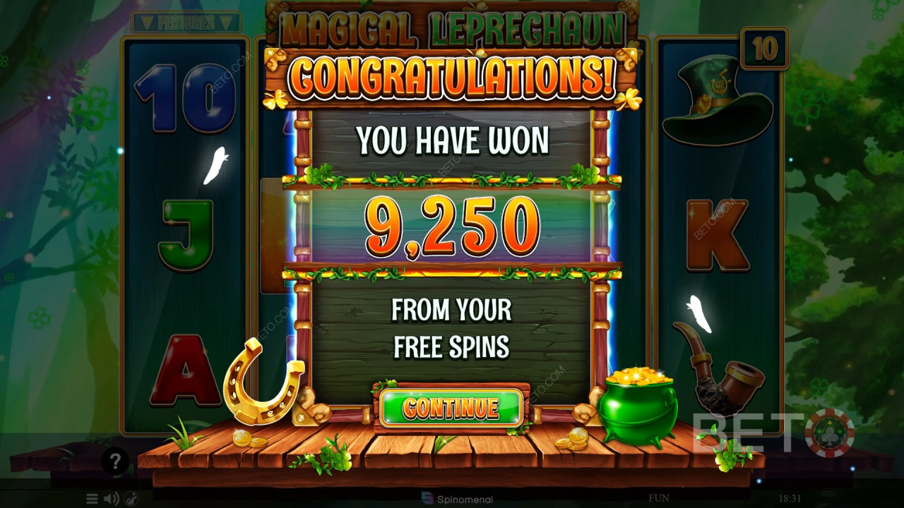 Gana 2.000 veces tu apuesta en la tragaperras Magical Leprechaun.
