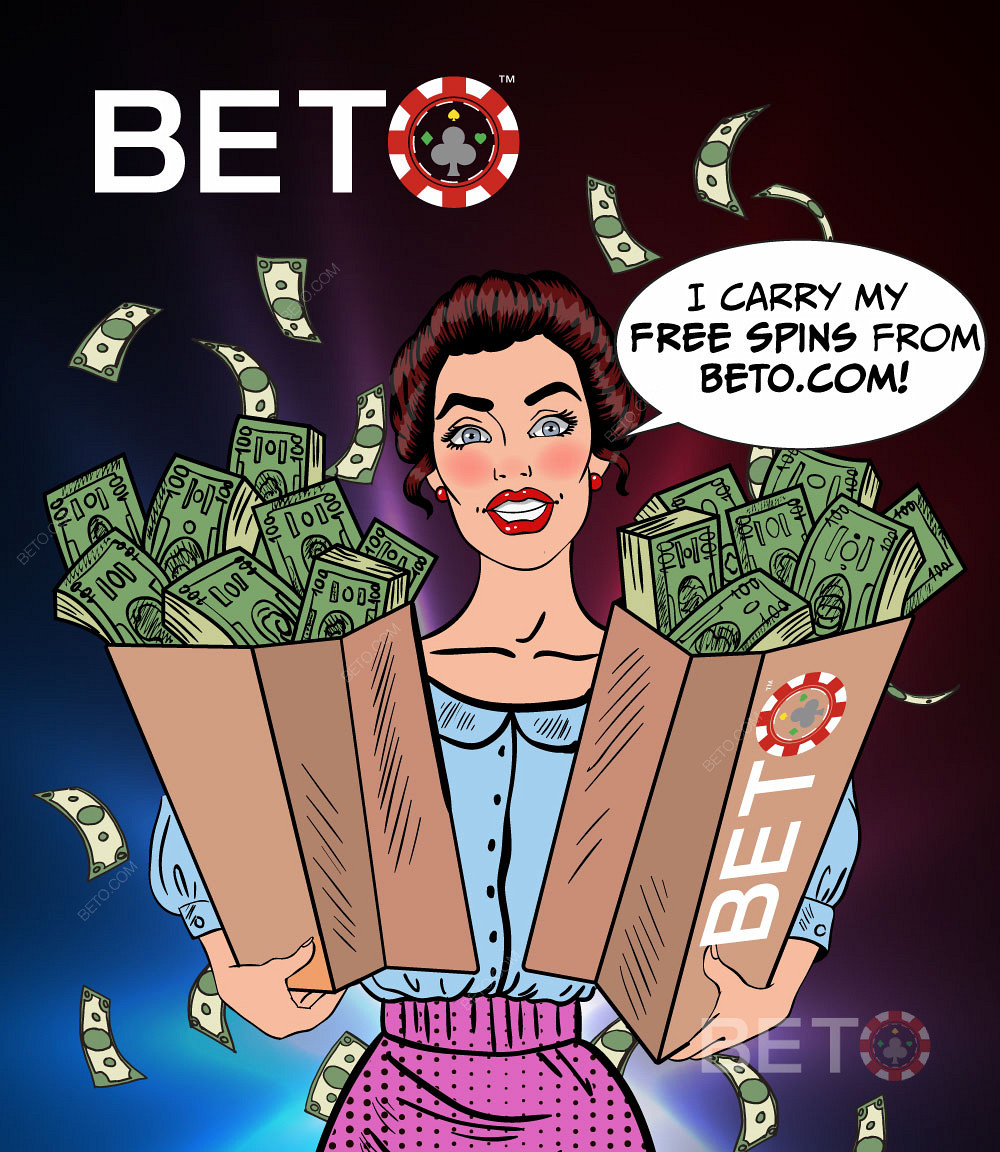 Consigue tus giros gratis de casino y giros en efectivo en BETO.com