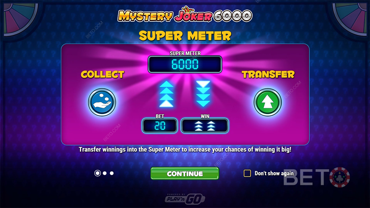 Funciones de bonificación explicadas en Mystery Joker 6000 por Play
