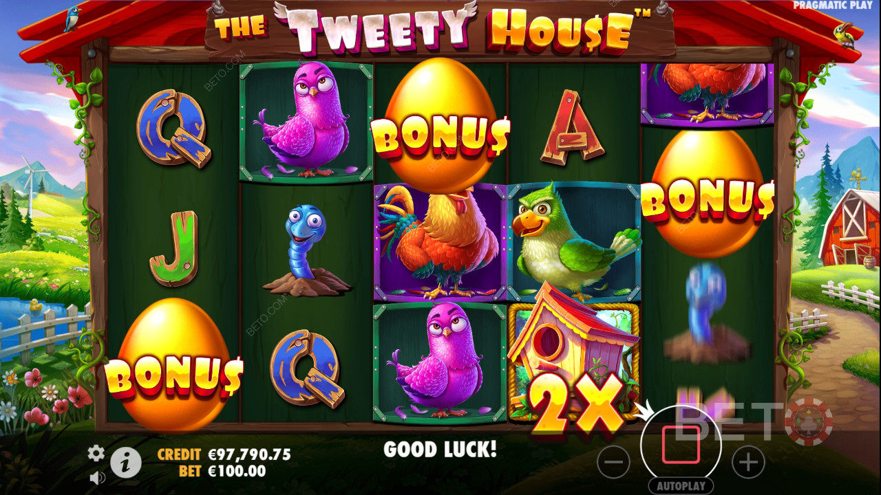 Reseña de The Tweety House por BETO Slots