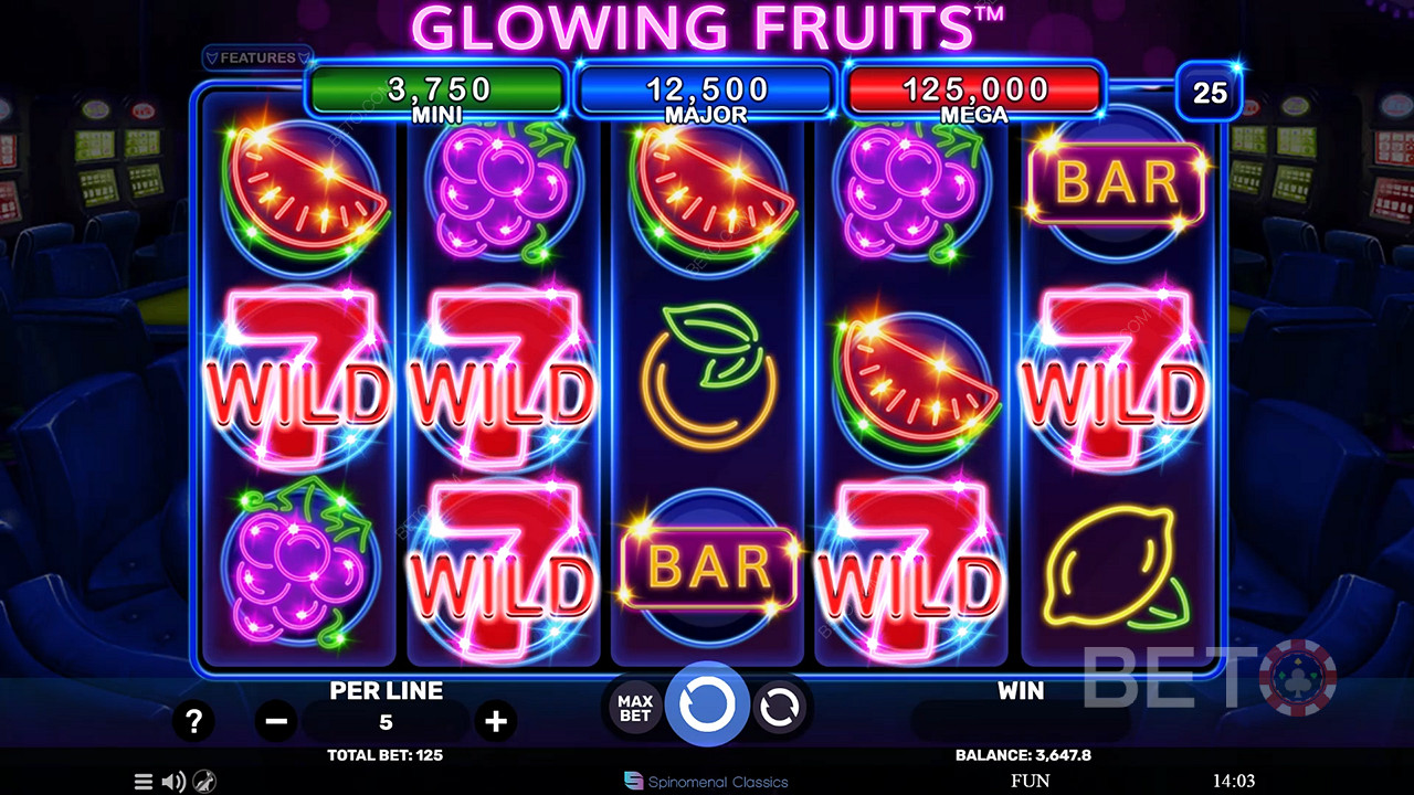 Glowing Fruits Juego Gratis