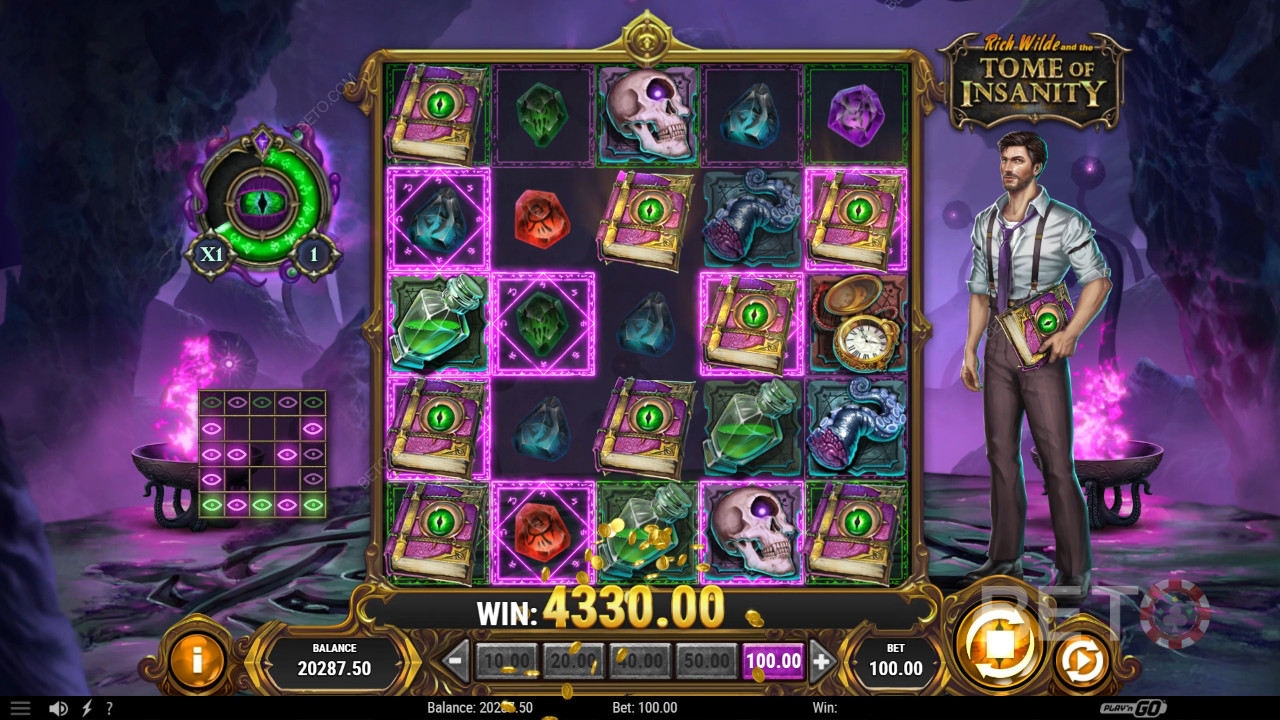 Rich Wilde and the Tome of Insanity Reseña de BETO Slots