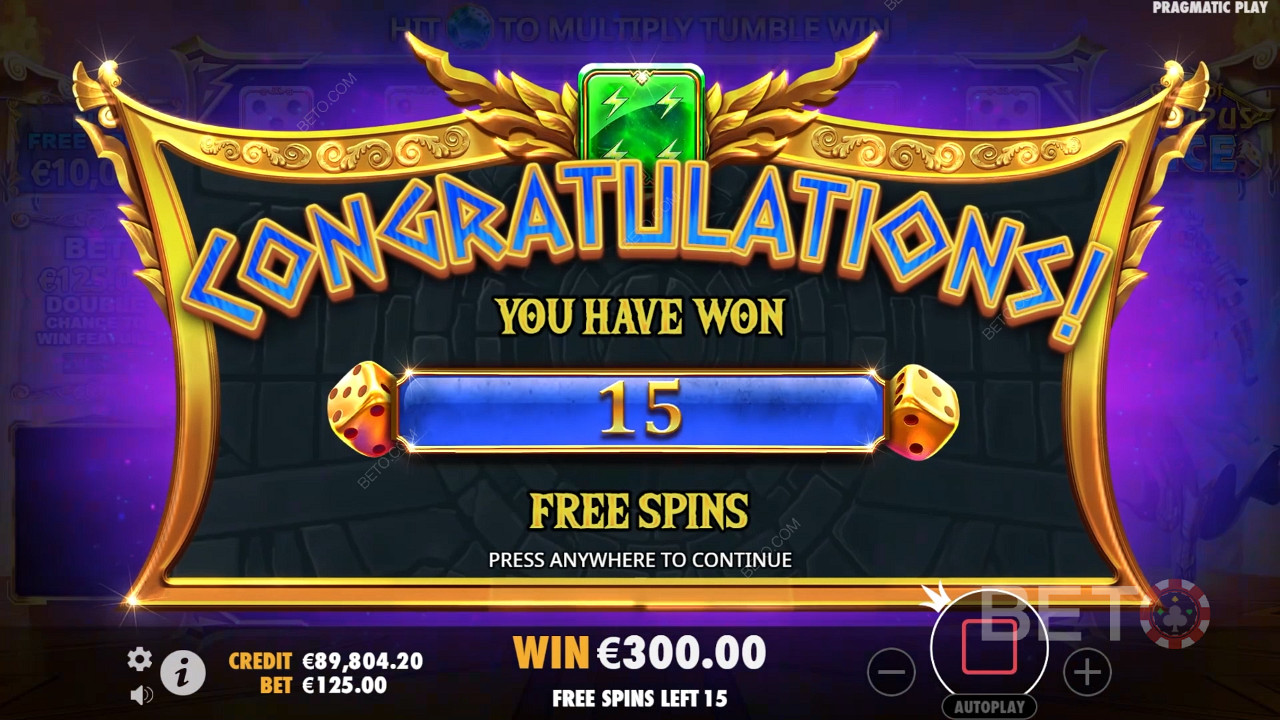 ¡Gana 5.000 veces tu apuesta en la tragaperras Gates of Olympus Dice!