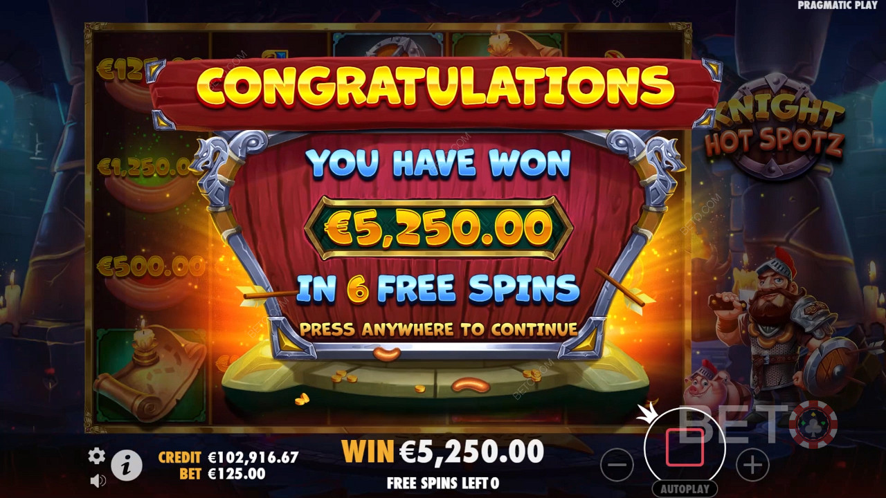 ¡Gana 2.000 veces tu apuesta en la tragaperras online Knight Hot Spotz!