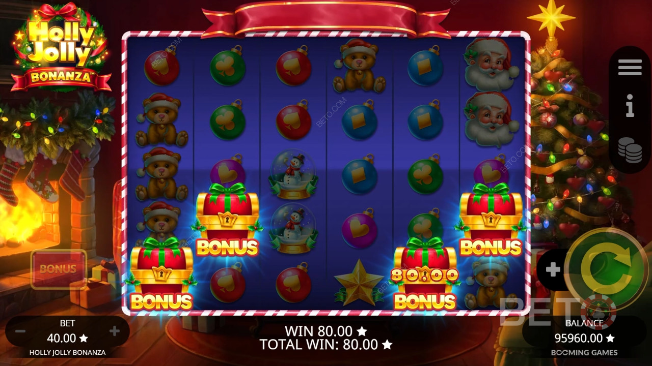 Holly Jolly Bonanza Reseña de BETO Slots