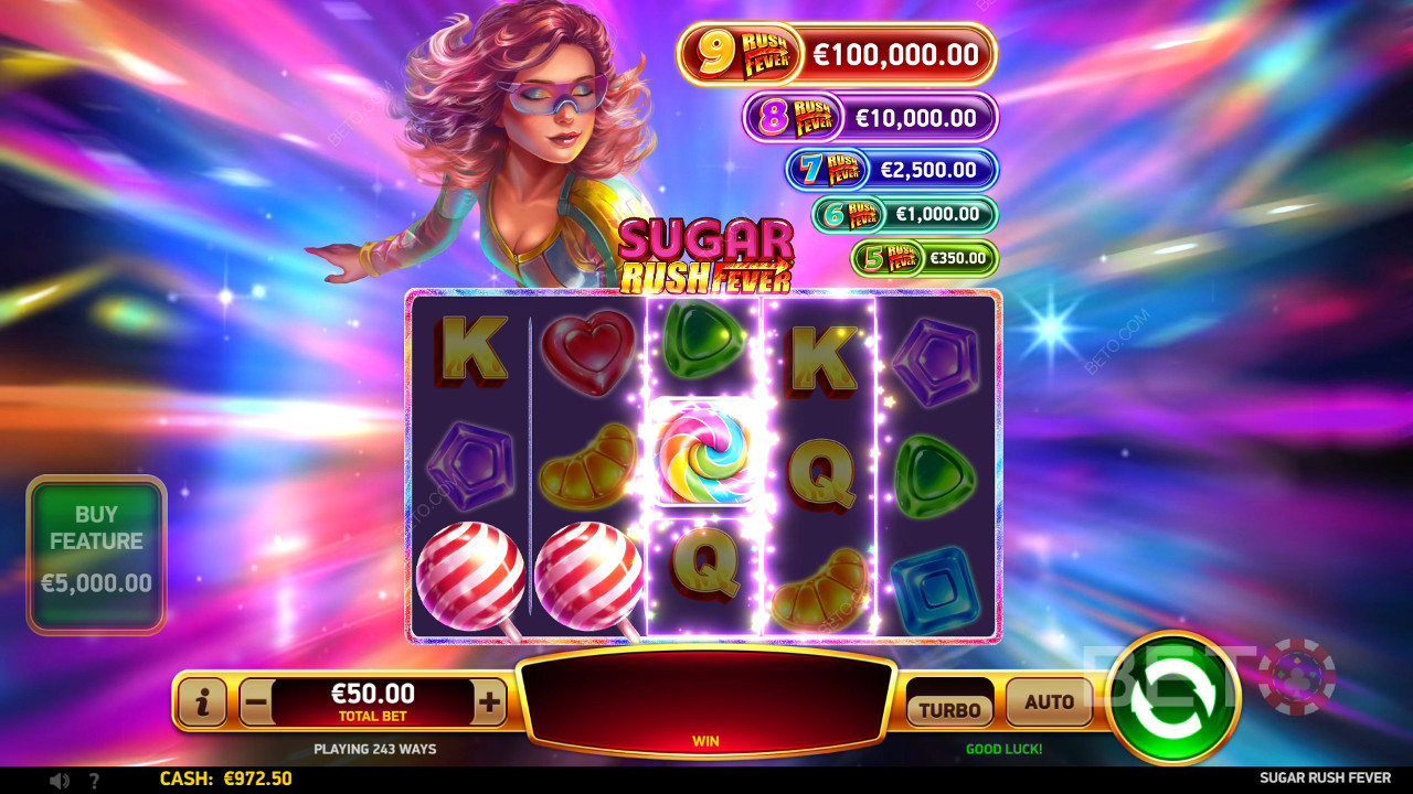 Reseña de Sugar Rush Fever de BETO Slots