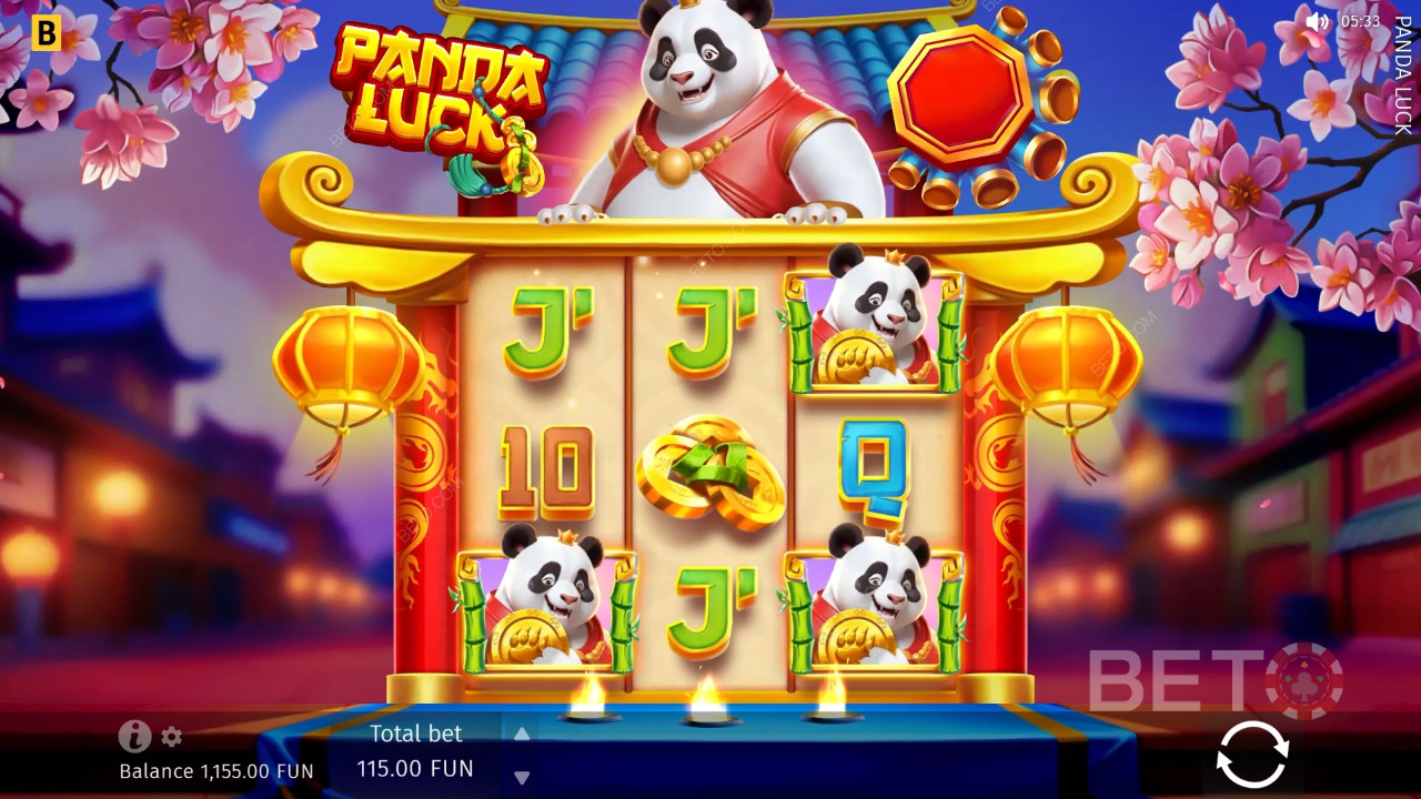 Reseña de Panda Luck de BETO Slots