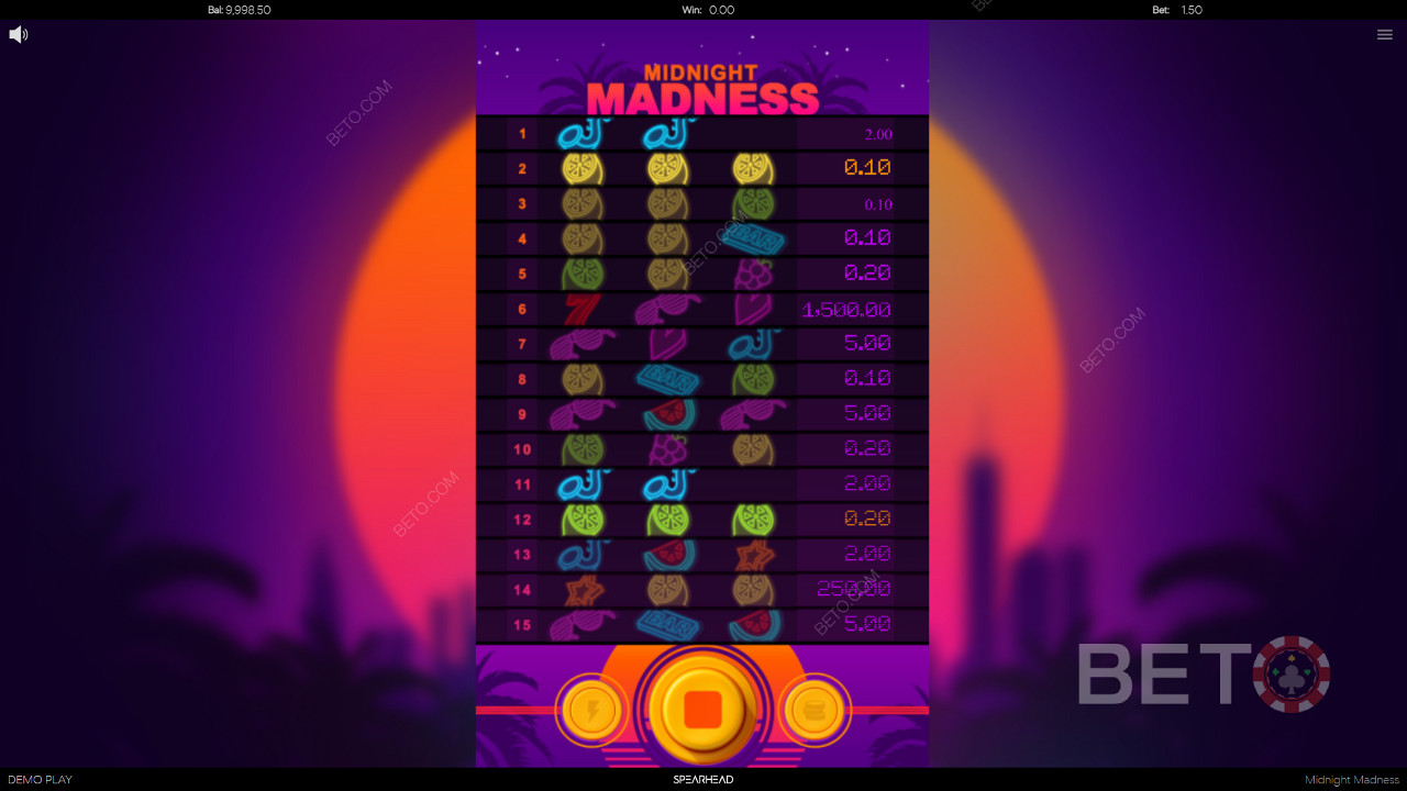 La colorida jugabilidad de Midnight Madness