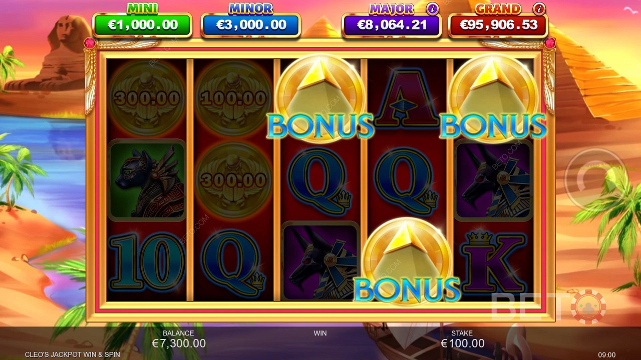 Cleo's Jackpot Win & Spin Juego Gratis