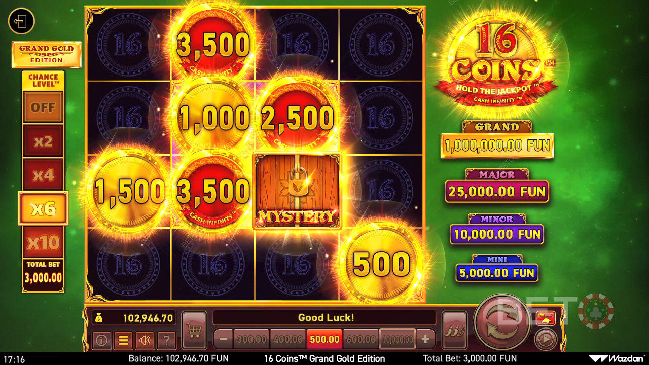 16 Coins Grand Gold Edition Juego Gratis