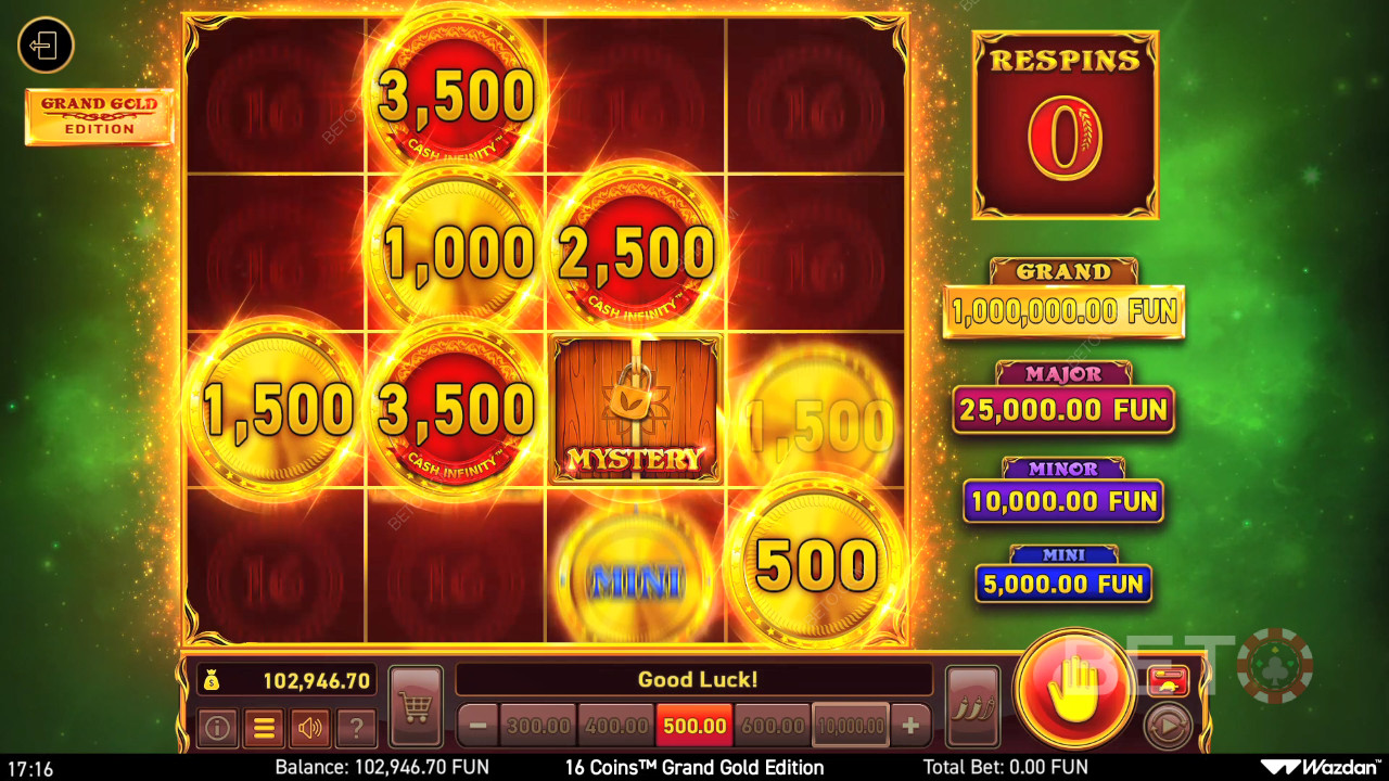 ¿Merece la pena la tragaperras online 16 Coins Grand Gold Edition?