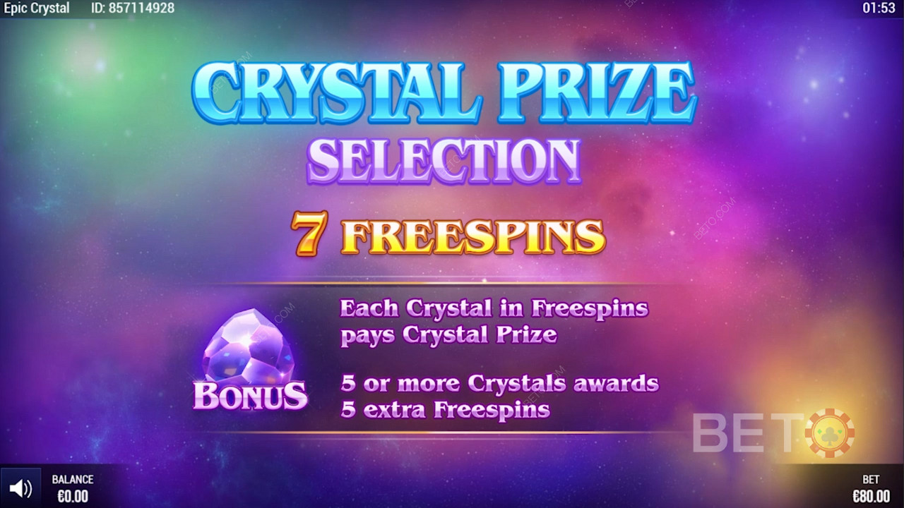 Tiradas gratuitas especiales de Epic Crystal