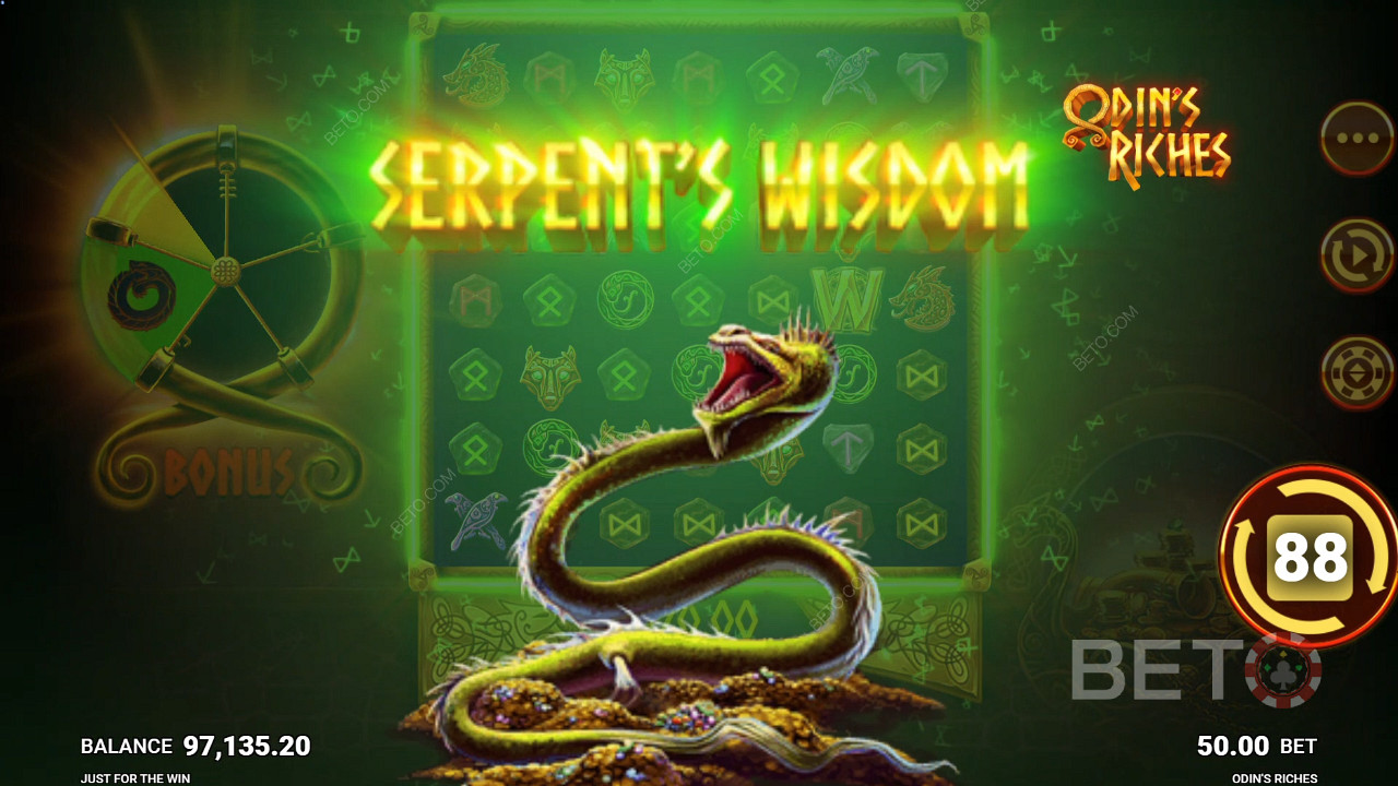 La Sabiduría de la Serpiente, característica especial de Las Riquezas de Odín