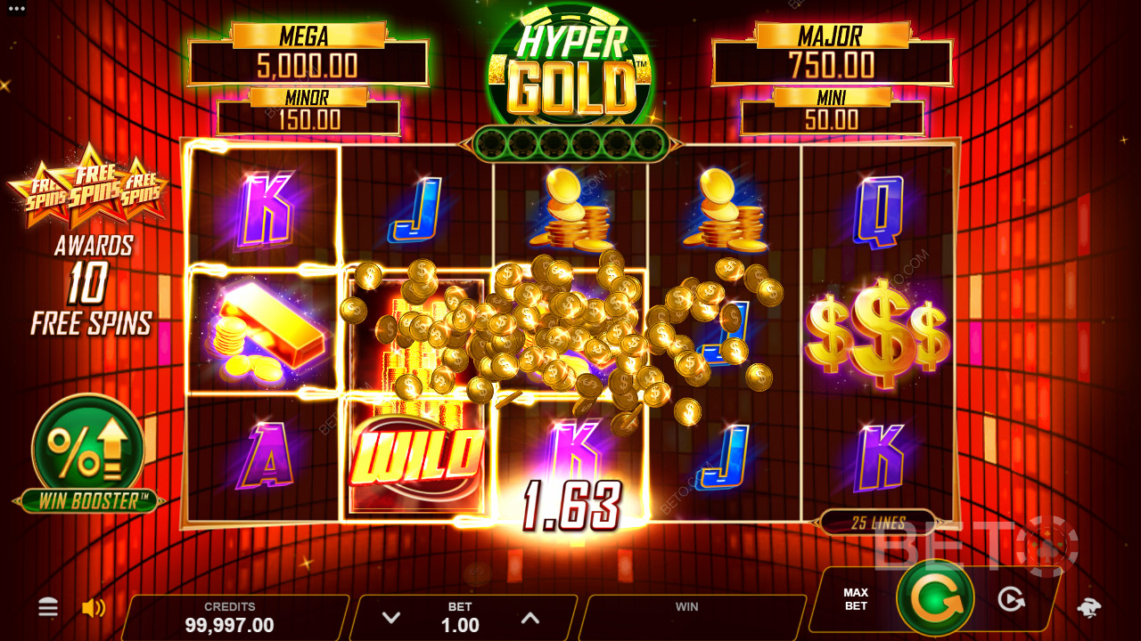 Puedes ganar hasta 12.500 veces tu apuesta en Hyper Gold