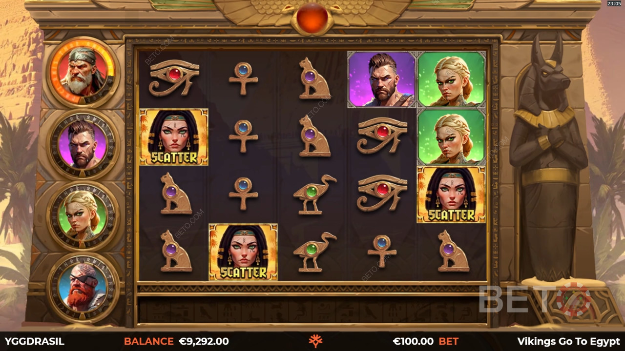 Vikings Go To Egypt Wild Fight Reseña de BETO Slots