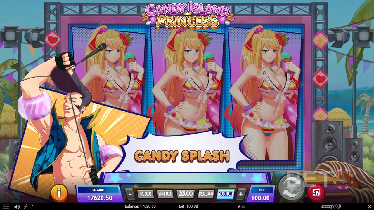 Animaciones temáticas en Candy Island Princess