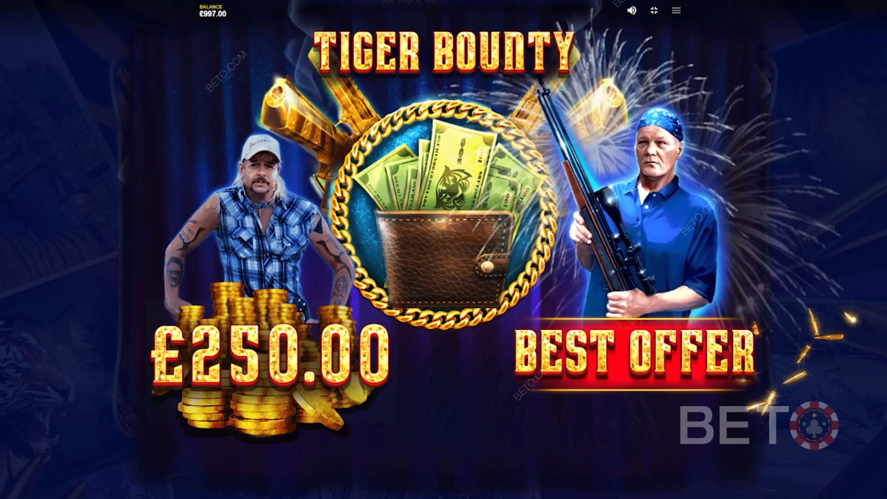 Bono Tiger Bounty en Joe Exotic