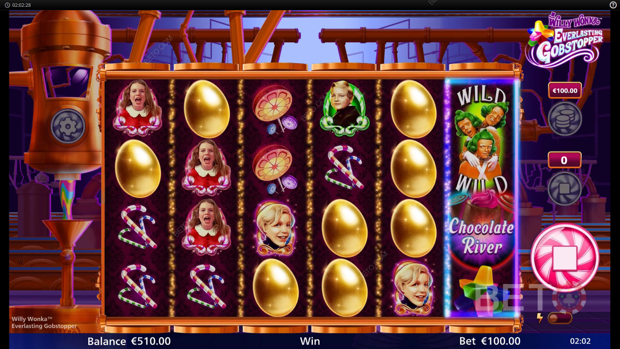 Willy Wonka Everlasting Gobstopper Reseña de BETO Slots