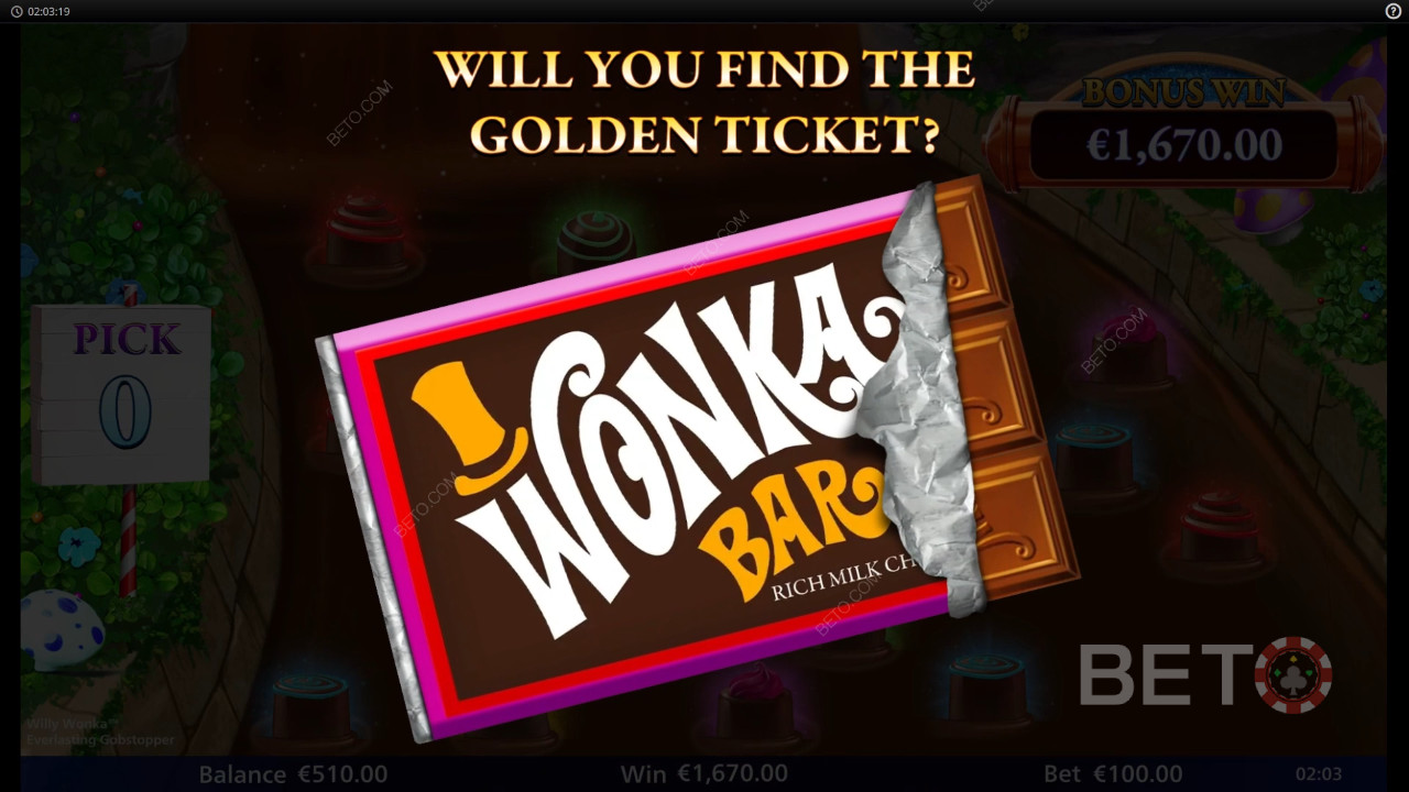 Veredicto para Willy Wonka Everlasting Gobstopper Tragaperras Online